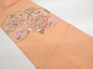 花唐草模様刺繍名古屋帯